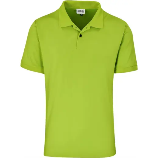 Mens Virtue Golf Shirt Lime Green